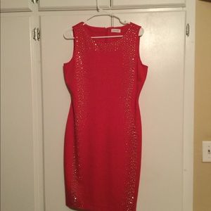 Beaded Red Dress